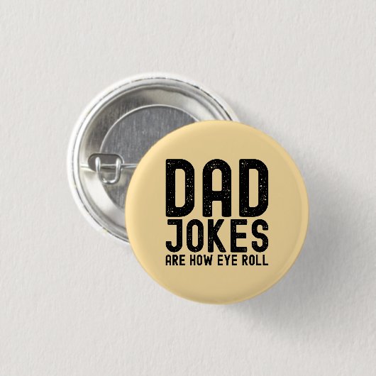 Papa grappen zijn hoe Eye Roll Cool Vader Slogan Ronde Button 3,2 Cm (Voorkant /achterkant)