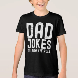 Papa grappen zijn hoe Eye Roll Grappige Vaders Dag Tri-Blend Shirt