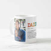 Papa Grappig Aangepaste Zinsnede Foto Gepersonalis Koffiemok (Voorkant links)