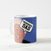 PAPA grappig Donald Trump koffie mok (Voorkant links)