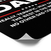 Papa - Grappig Donald Trump Vaders Day Gift Poster (Hoek)