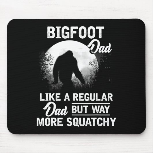 Papa Grappig Sasquatch Bigfoot Vaders Day Gift Muismat (Voorkant)