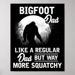 Papa Grappig Sasquatch Bigfoot Vaders Day Gift Poster