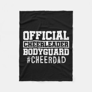 Papa Grappige Papa Officiële Cheerleader Bodyguard Fleece Deken