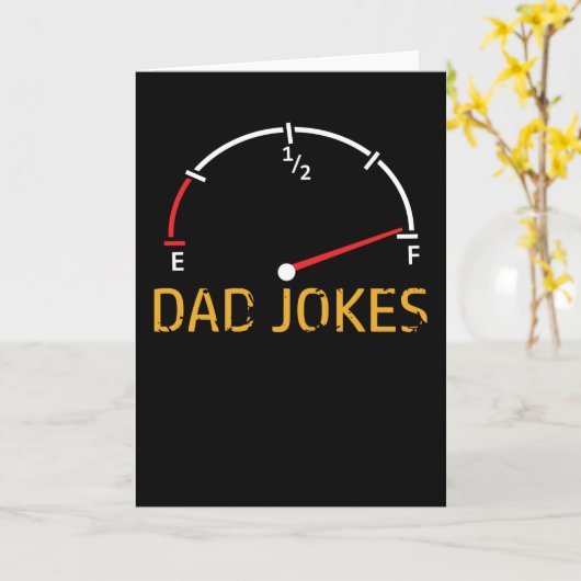 Papa grapt grappig kaart (Gele Bloem)