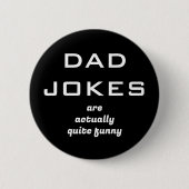 Papa grapt Humor zwart en wit Ronde Button 5,7 Cm (Voorkant)