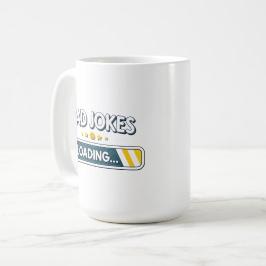 Papa grapt met laden... koffiemok (Voorkant links)