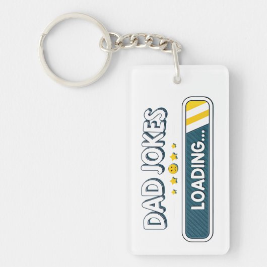 Papa grapt met laden... sleutelhanger (Voorkant)