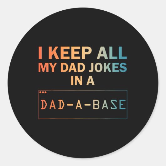 Papa grapt ontwerp voor mannen papa database papa ronde sticker (Voorkant)