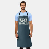 PAPA Grill King Custom Kleinkinderen Namen BBQ Schort (Gedragen)