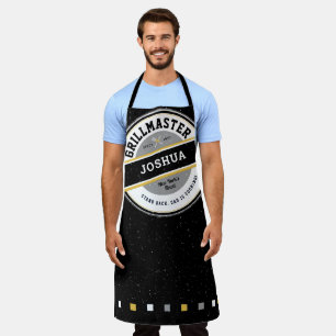 Papa Grill master Schort op Zwart