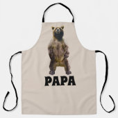 PAPA GRIZZLY BEER DAD FUNNY GRILLOUT SCHORT (Voorkant)