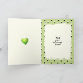 Papa groen en zwart foto verjaardag kaart (Binnen)