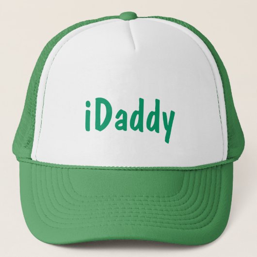Papa groen wit vaderdag nieuw pap pet (Voorkant)