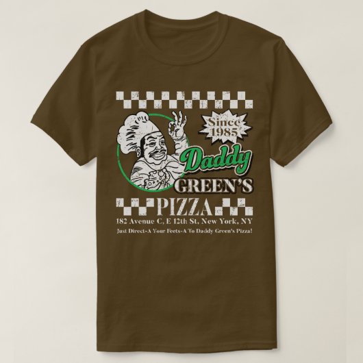 Papa Groenen Pizza Laatste Draak T-shirt (Design voorkant)