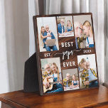 Papa Grootvader Kleinkinderen Hout Fotocollage Fotoplaat<br><div class="desc">Vier de speciale band tussen Papa en zijn kleinkinderen met onze "Papa Grandfather Grandchildren Photo Collage" plaquette. Deze gepersonaliseerde plaquette toont prachtig een collectie van gekoesterde foto's en legt kostbare momenten en herinneringen vast die Papa en zijn geliefde kleinkinderen met elkaar delen. De hartverwarmende titel "Papa" die prominent wordt getoond,...</div>
