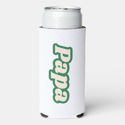 papa | Grootvader, vader Seltzer Blikjeskoeler (Seltzer Achterkant)