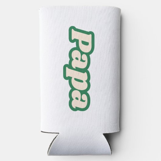 papa | Grootvader, vader Seltzer Blikjeskoeler (Achterkant)