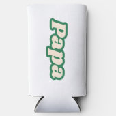 papa | Grootvader, vader Seltzer Blikjeskoeler (Voorkant)