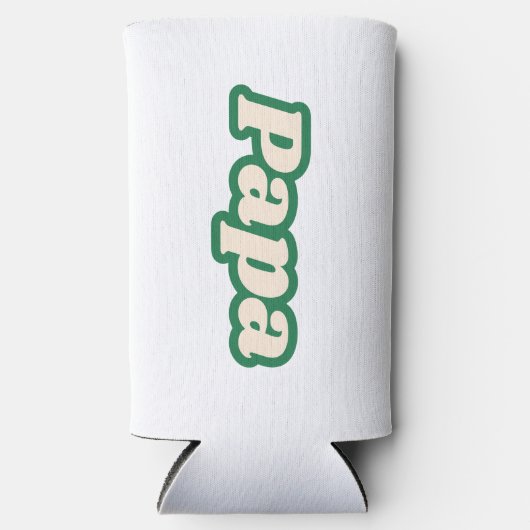 papa | Grootvader, vader Seltzer Blikjeskoeler (Voorkant)