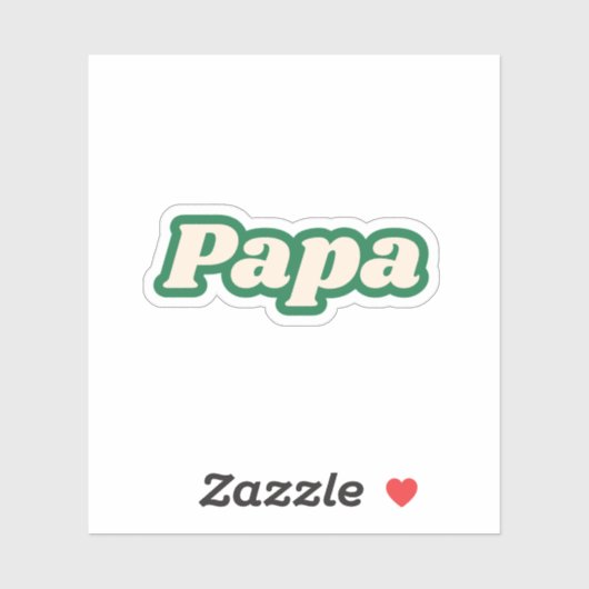 papa | Grootvader, vader Sticker (Vel)