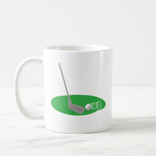 Papa, grote vaders dag koffie Aangepaste Golf Love Koffiemok