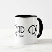 Papa Grunge tekst opgericht jaar twee tonen Mok (Voorkant rechts)
