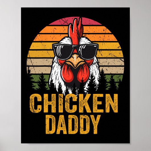 Papa haan voor papa boer vaders dag m poster (Voorkant)