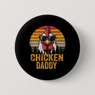 Papa haan voor papa boer vaders dag m ronde button 5,7 cm