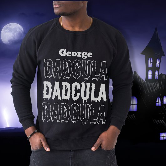 Papa Halloween Dadcula herfst spookachtig donker Trui