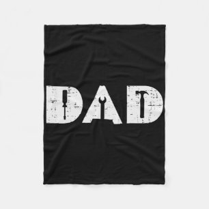 Papa Handig Gereedschap Grappige Vaderdag Mechanic Fleece Deken
