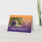 Papa Happy Birthday elk jaar Foto sjabloon Kinder (Voorkant)