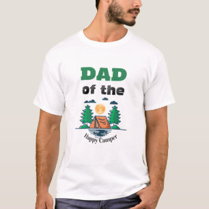 Papa Happy Camper T-shirt Kinderverjaardagsfeestje