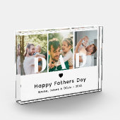 Papa Happy Fathers Day Afbeelding Afbeelding Colla Fotoblokken (Links)