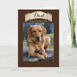 Papa / Happy Vaderdag - Golden Lab Kaart