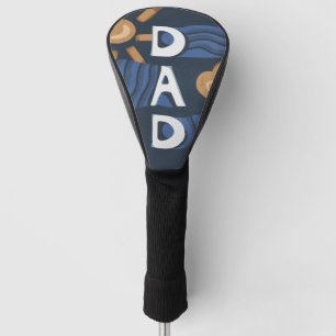 Papa - Happy Vaderdag Navy Blue Golfheadcover