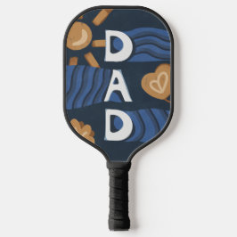 Papa - Happy Vaderdag Navy Blue Pickleball Paddle