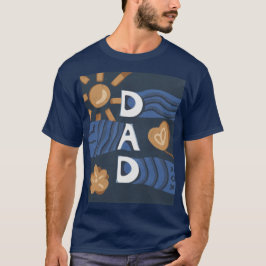 Papa - Happy Vaderdag Navy Blue T-shirt