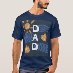 Papa - Happy Vaderdag Navy Blue T-shirt