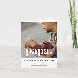 Papa Hart - Eerste Vaderdag fotokaart