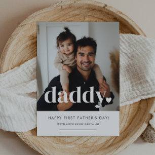 Papa Hart - Eerste Vaderdag fotokaart Kaart