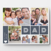 Papa Hart Foto Collage Vaderdag Fotoplaat (Voorkant)