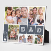 Papa Hart Foto Collage Vaderdag Fotoplaat (Zijkant)