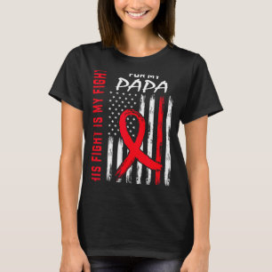 Papa Hartziekte Bewustzijn Maand Producten Amerika T-shirt