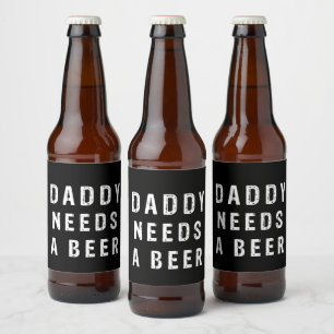 Papa heeft bier nodig etiket