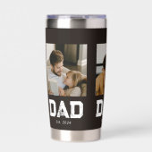 Papa heeft Black Fun 3-foto ingesteld Geïsoleerde Drinkbeker (Voorkant)