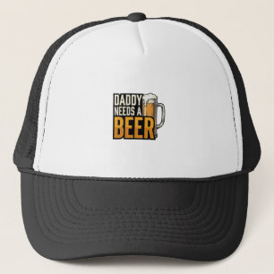 Papa heeft een biertje nodig Vintage graveer shirt Trucker Pet