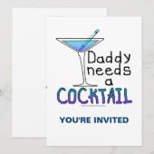 PAPA heeft een cocktail nodig Kaart (Voorkant / Achterkant)