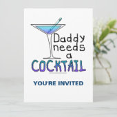 PAPA heeft een cocktail nodig Kaart (Staand voorkant)