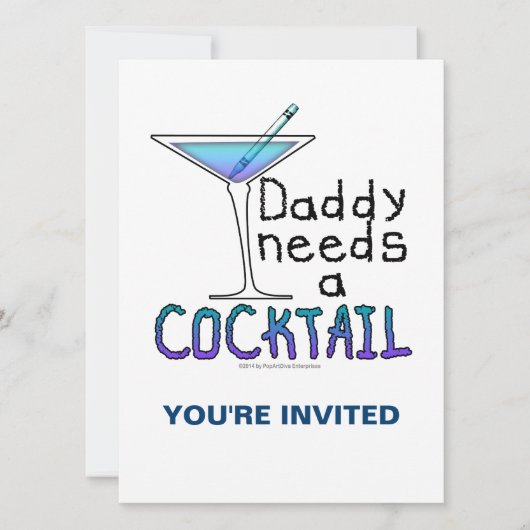 PAPA heeft een cocktail nodig Kaart (Voorkant)